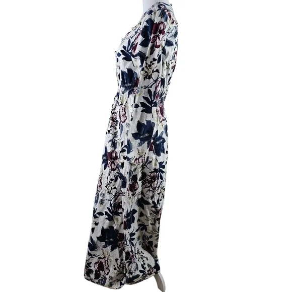 JNMY Floral Linen Maxi Dress in Large - Picture 3 of 8